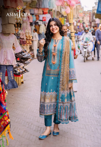 Asim Jofa Digital Printed Khaddar 3PC