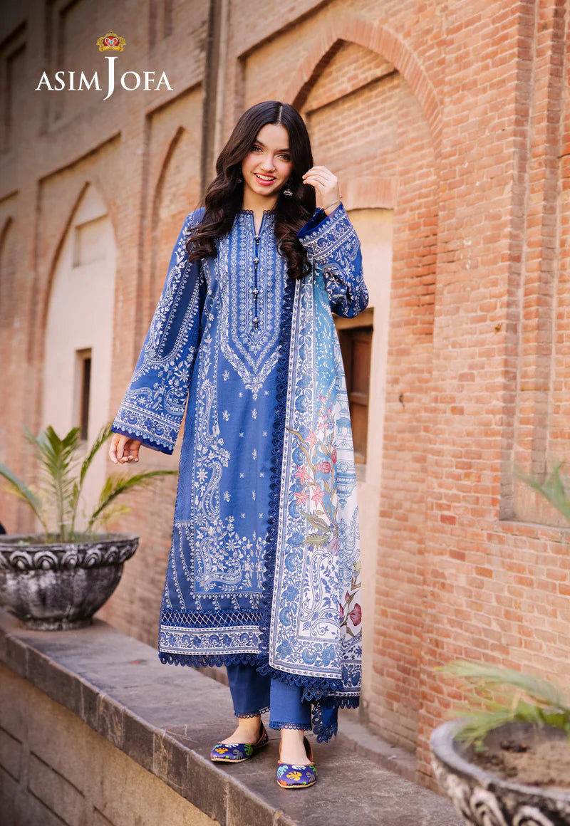 Asim Jofa Digital Printed Khaddar 3PC