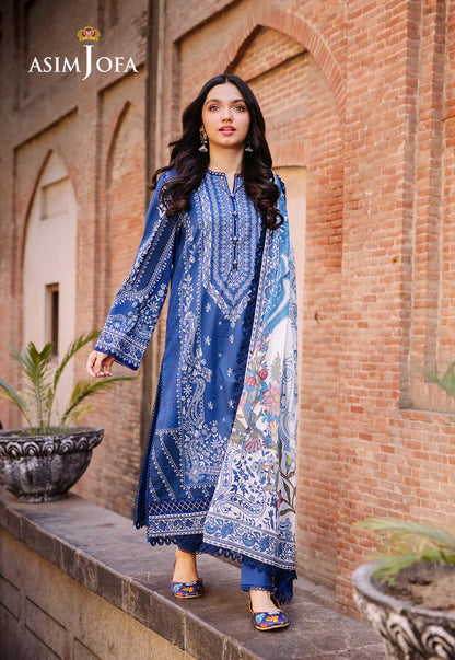 Asim Jofa Digital Printed Khaddar 3PC