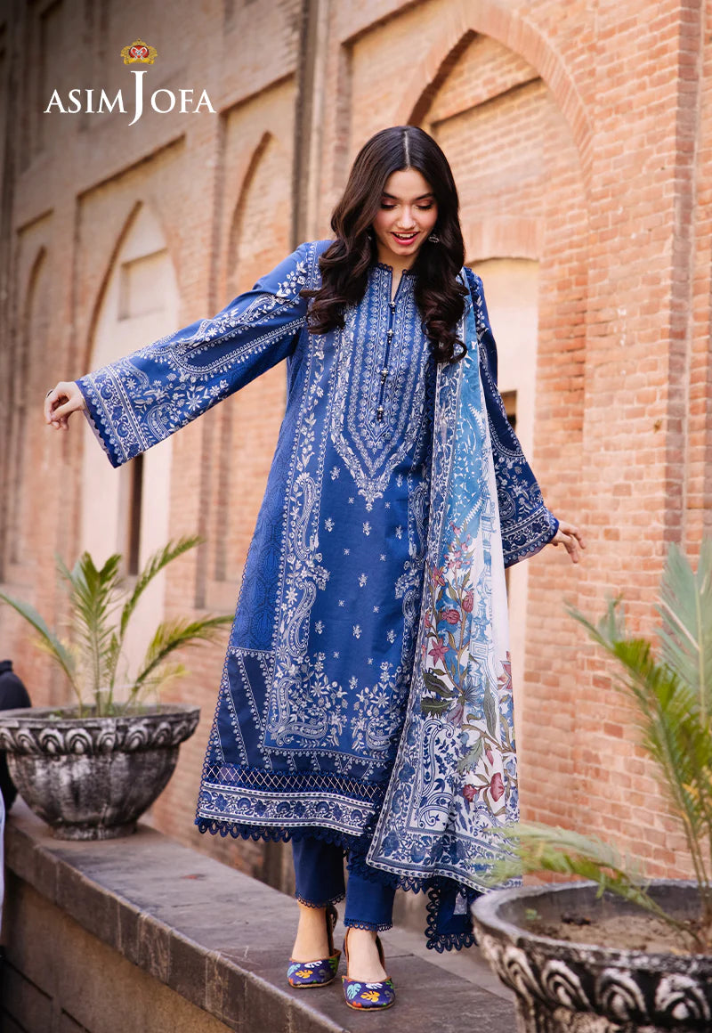 Asim Jofa Digital Printed Khaddar 3PC