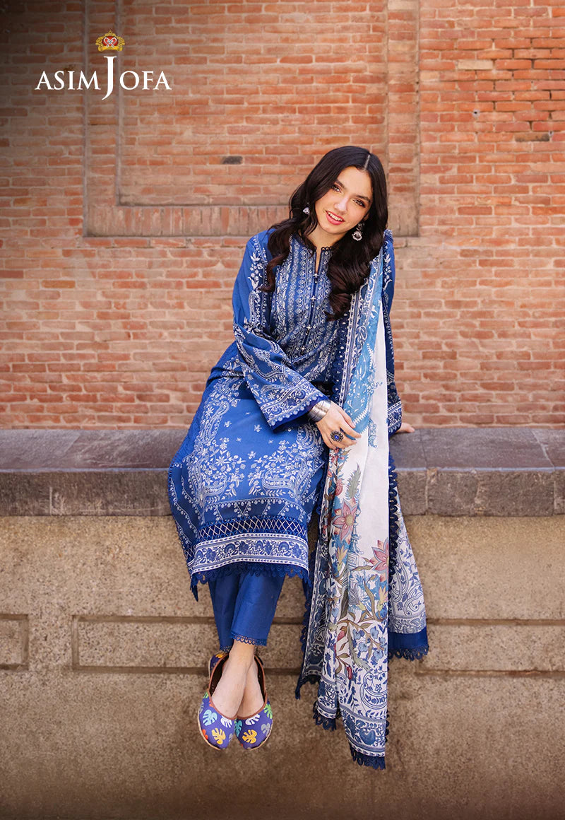 Asim Jofa Digital Printed Khaddar 3PC