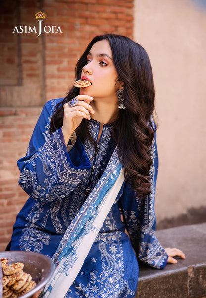 Asim Jofa Digital Printed Khaddar 3PC