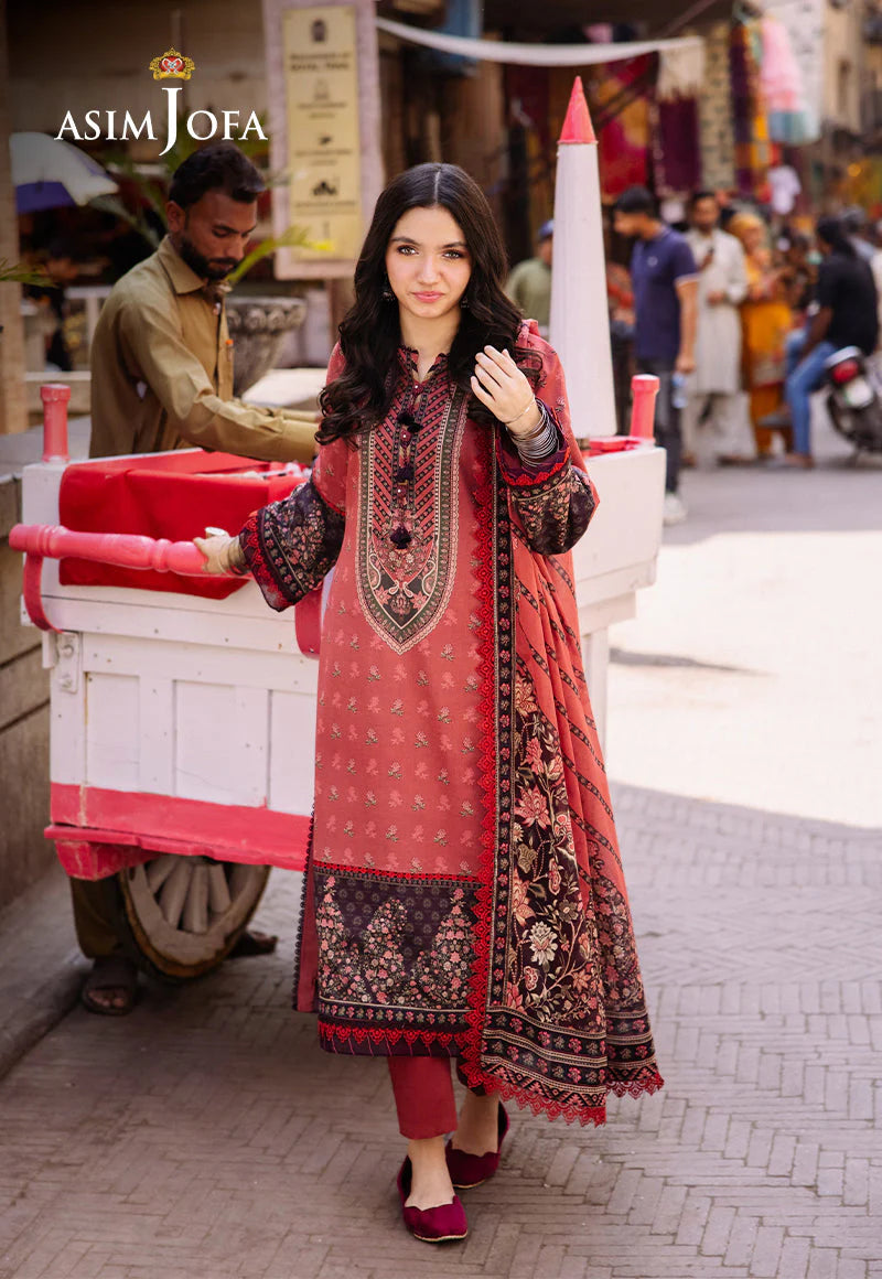 Asim Jofa Digital Printed Khaddar 3PC