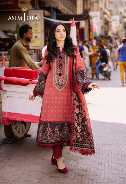 Asim Jofa Digital Printed Khaddar 3PC