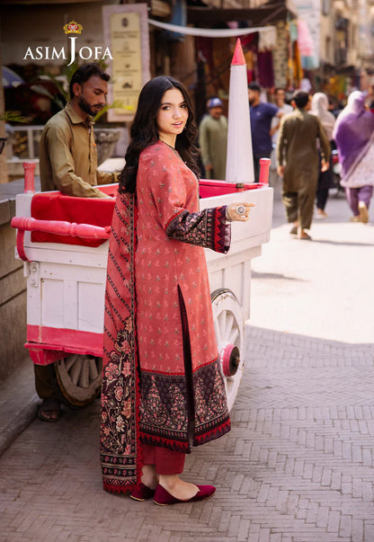 Asim Jofa Digital Printed Khaddar 3PC