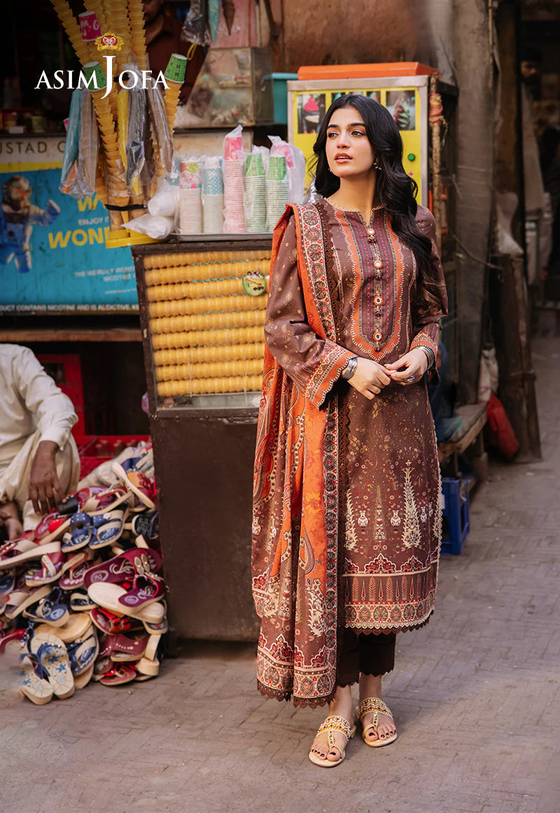 Asim Jofa Digital Printed Khaddar 3PC