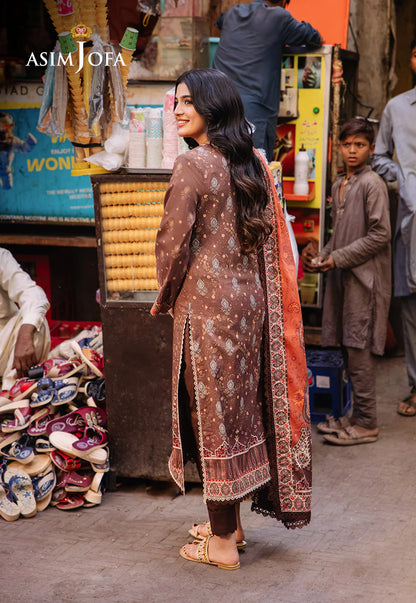 Asim Jofa Digital Printed Khaddar 3PC