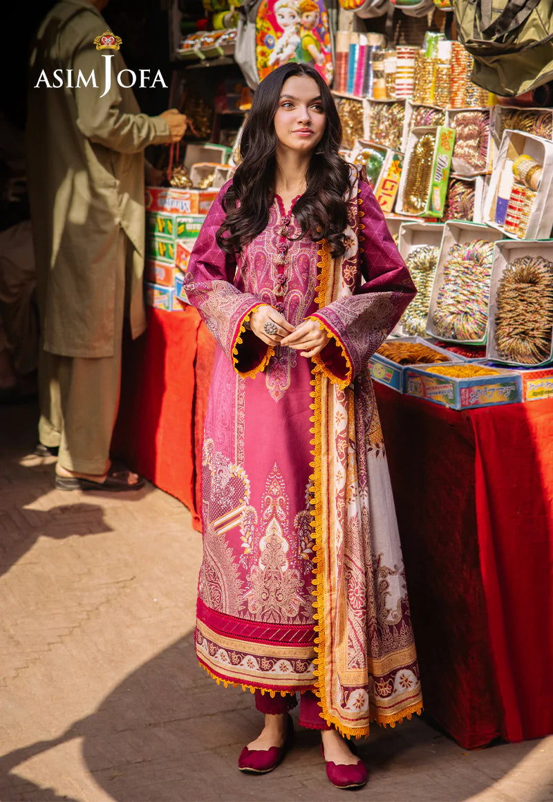 Asim Jofa Digital Printed Khaddar 3PC