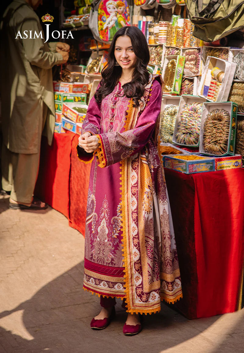 Asim Jofa Digital Printed Khaddar 3PC