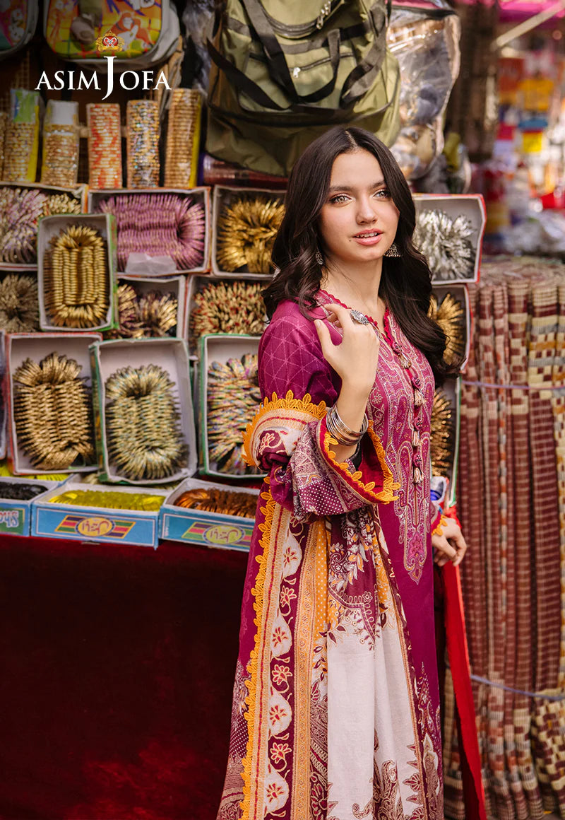 Asim Jofa Digital Printed Khaddar 3PC