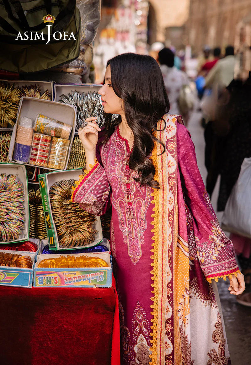 Asim Jofa Digital Printed Khaddar 3PC