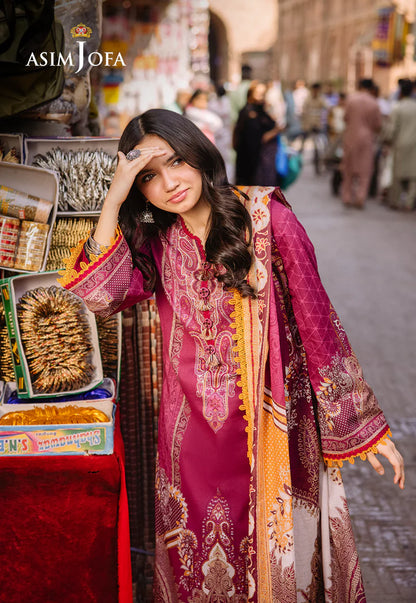 Asim Jofa Digital Printed Khaddar 3PC