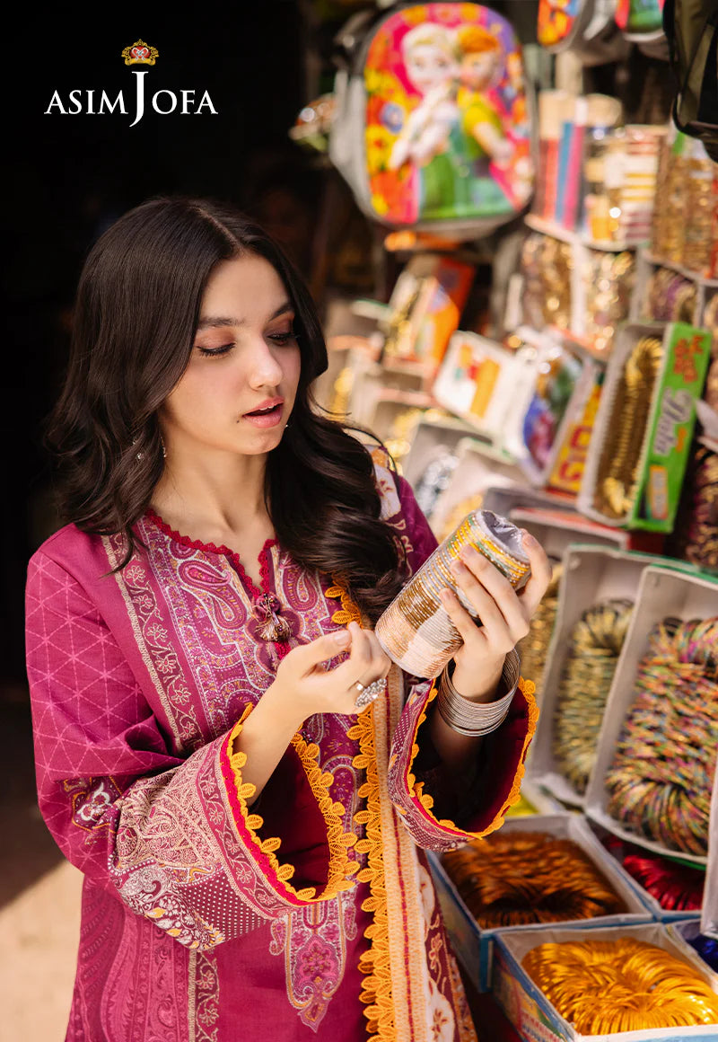 Asim Jofa Digital Printed Khaddar 3PC