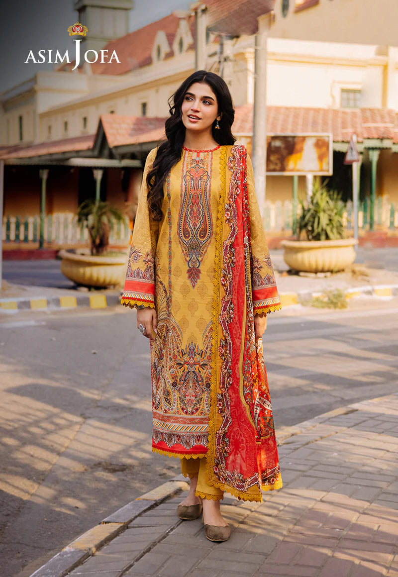Asim Jofa Digital Printed Khaddar 3PC