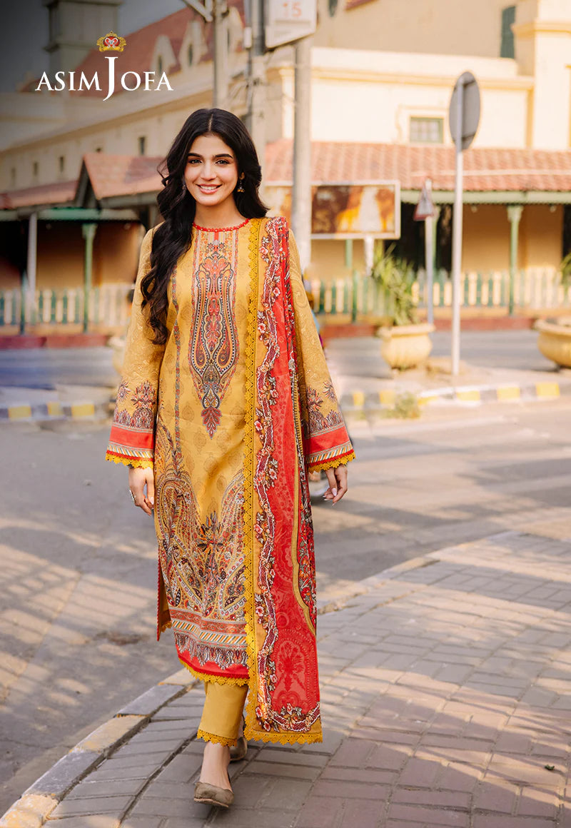 Asim Jofa Digital Printed Khaddar 3PC