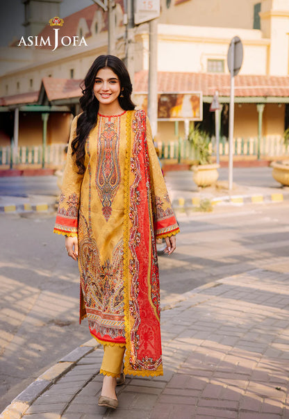 Asim Jofa Digital Printed Khaddar 3PC