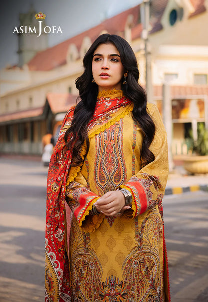 Asim Jofa Digital Printed Khaddar 3PC