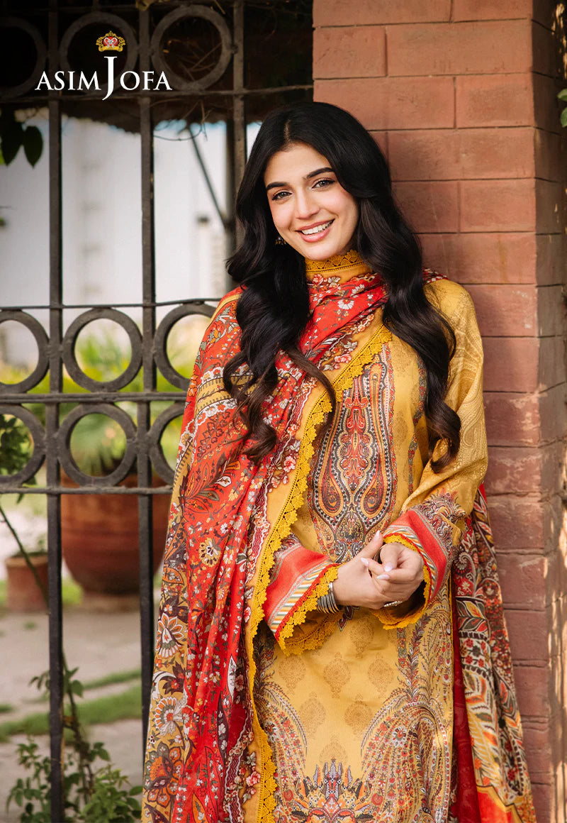 Asim Jofa Digital Printed Khaddar 3PC