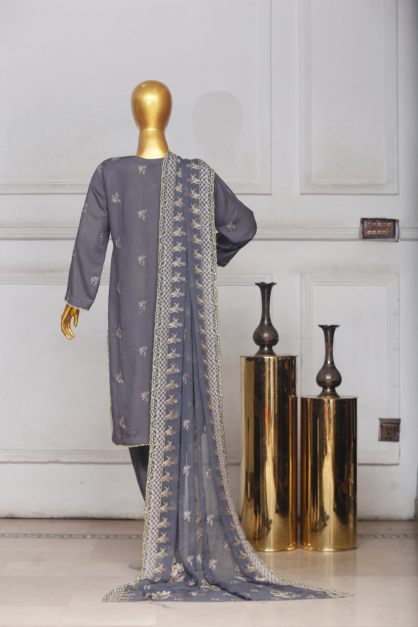 Bareeze Heavy Embroidered Karandi 3-PC