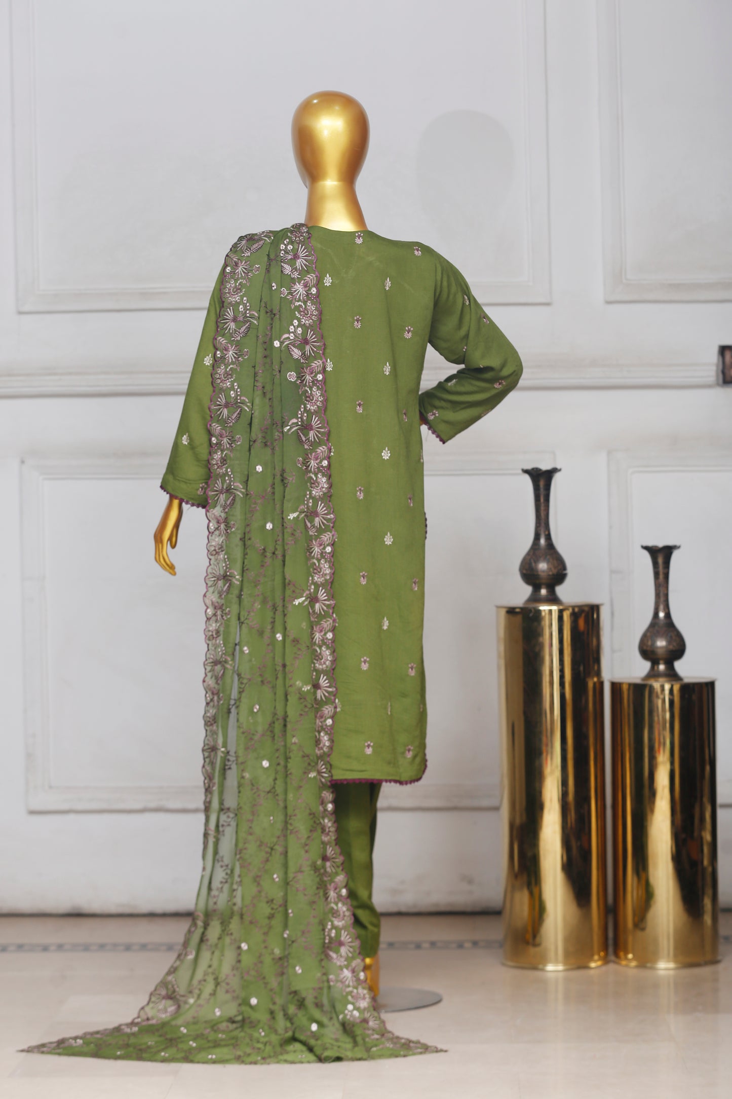 Bareeze Heavy Embroidered Karandi 3-PC