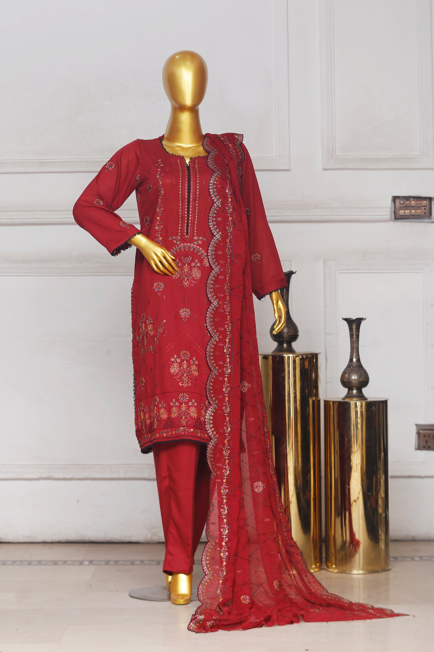 Bareeze Heavy Embroidered Karandi 3-PC