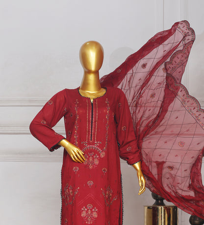 Bareeze Heavy Embroidered Karandi 3-PC