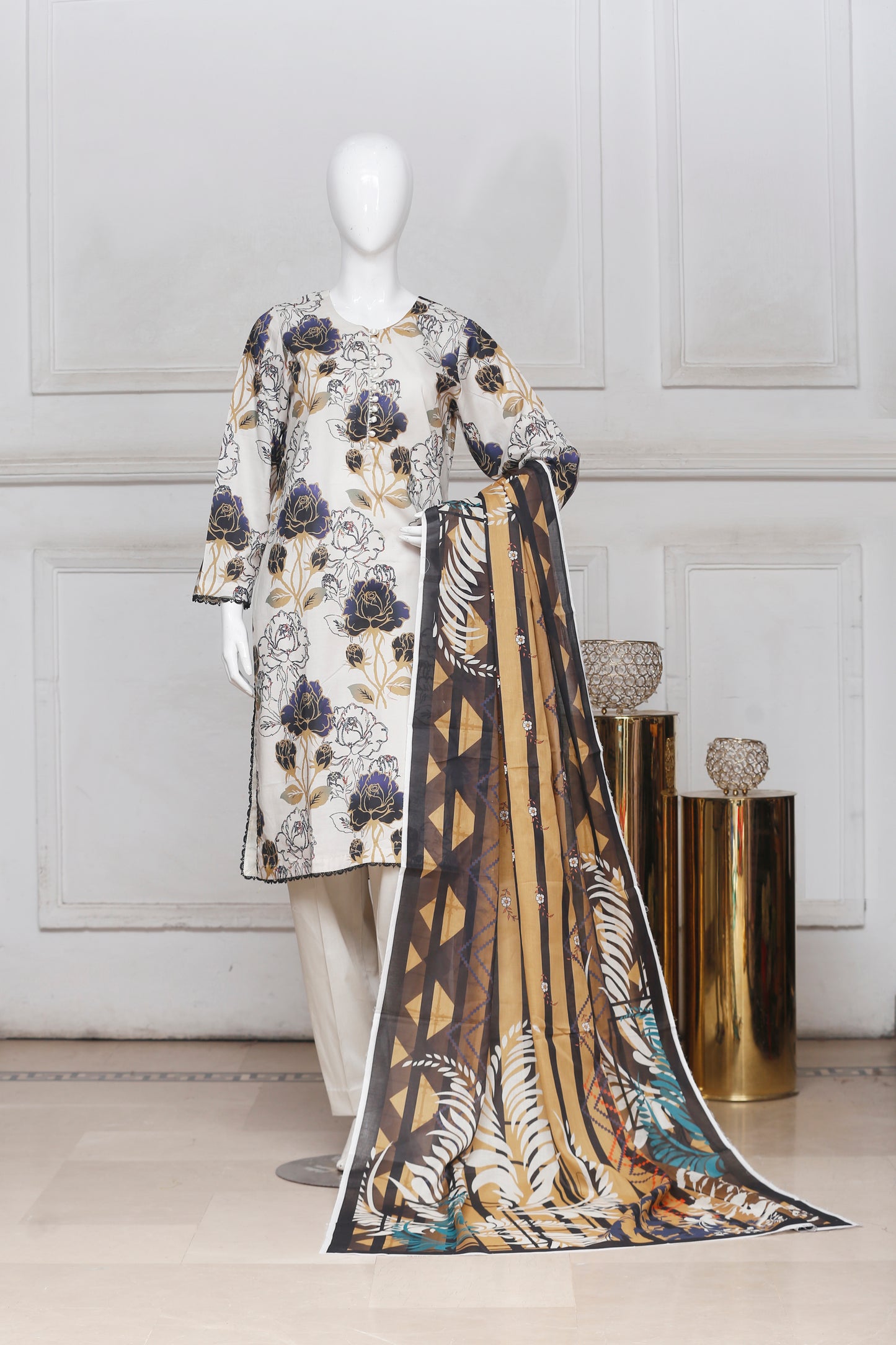 Feroza By Anaya Noor Printed Lawn 3-PC