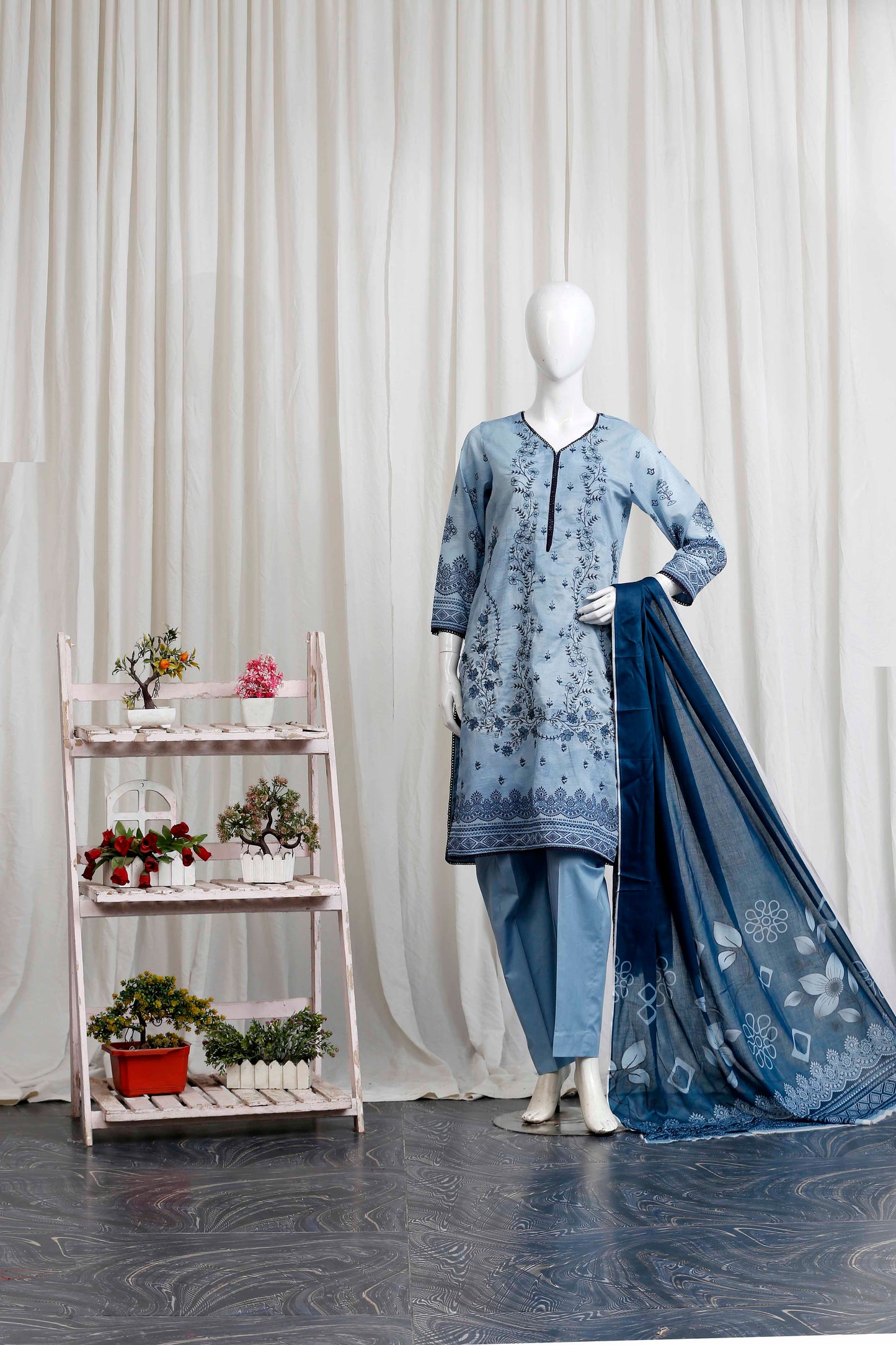 Meeraki By Anaya Noor Heavy Embroidered 3-PC