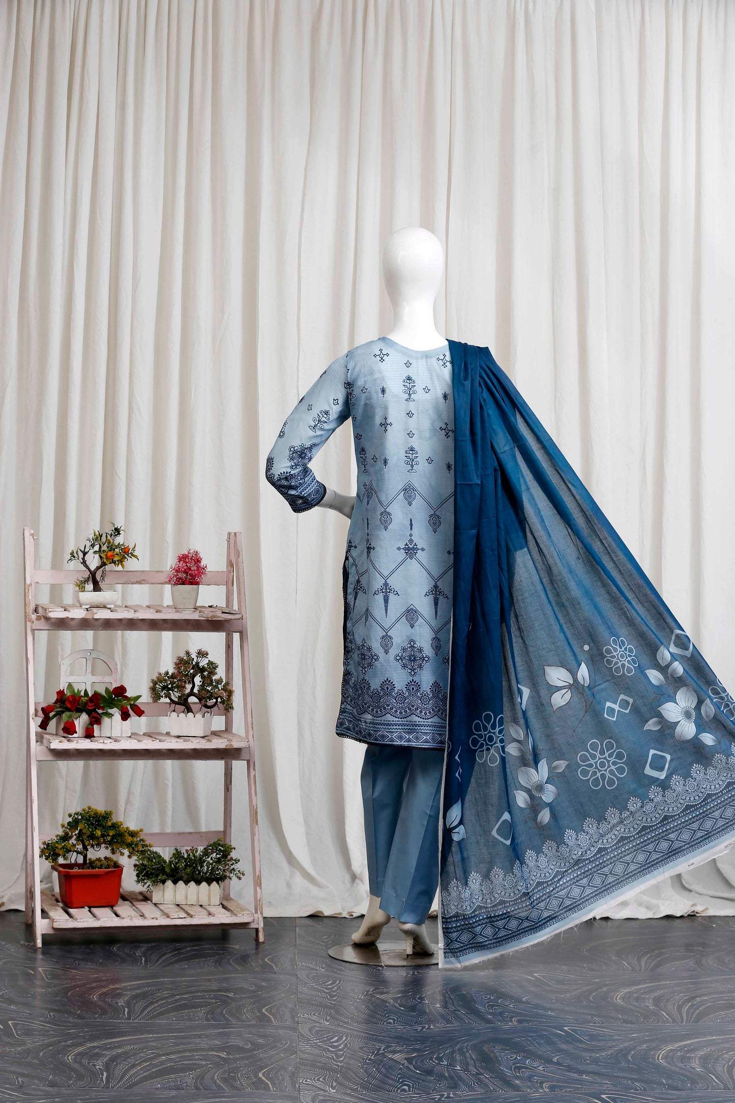 Meeraki By Anaya Noor Heavy Embroidered 3-PC