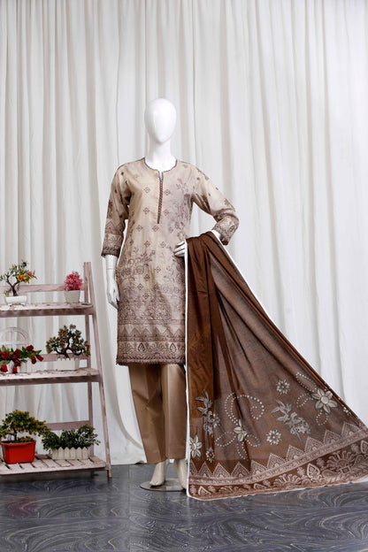 Meeraki By Anaya Noor Heavy Embroidered 3-PC