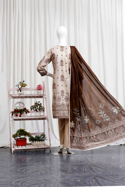 Meeraki By Anaya Noor Heavy Embroidered 3-PC