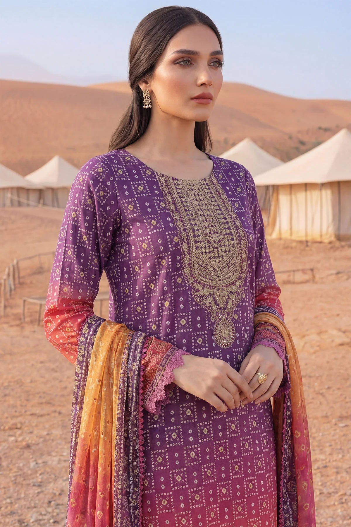 Chunri By Motifz Emb Lawn 3PC