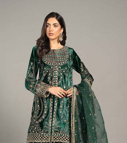 Maria B Sweet Velvet Embroidered 3PC