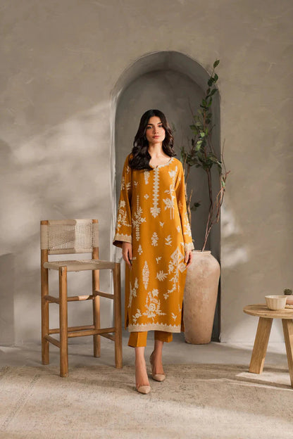 Afsarah Apparel Plain Emb Lawm 3PC
