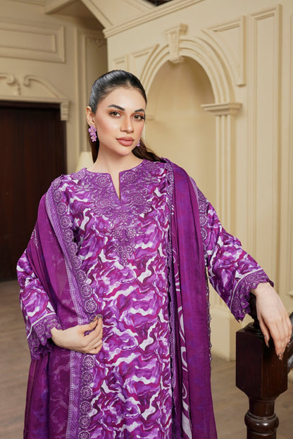 Moco By Anaya Noor Emb & Digital Printed Lawn 3PC