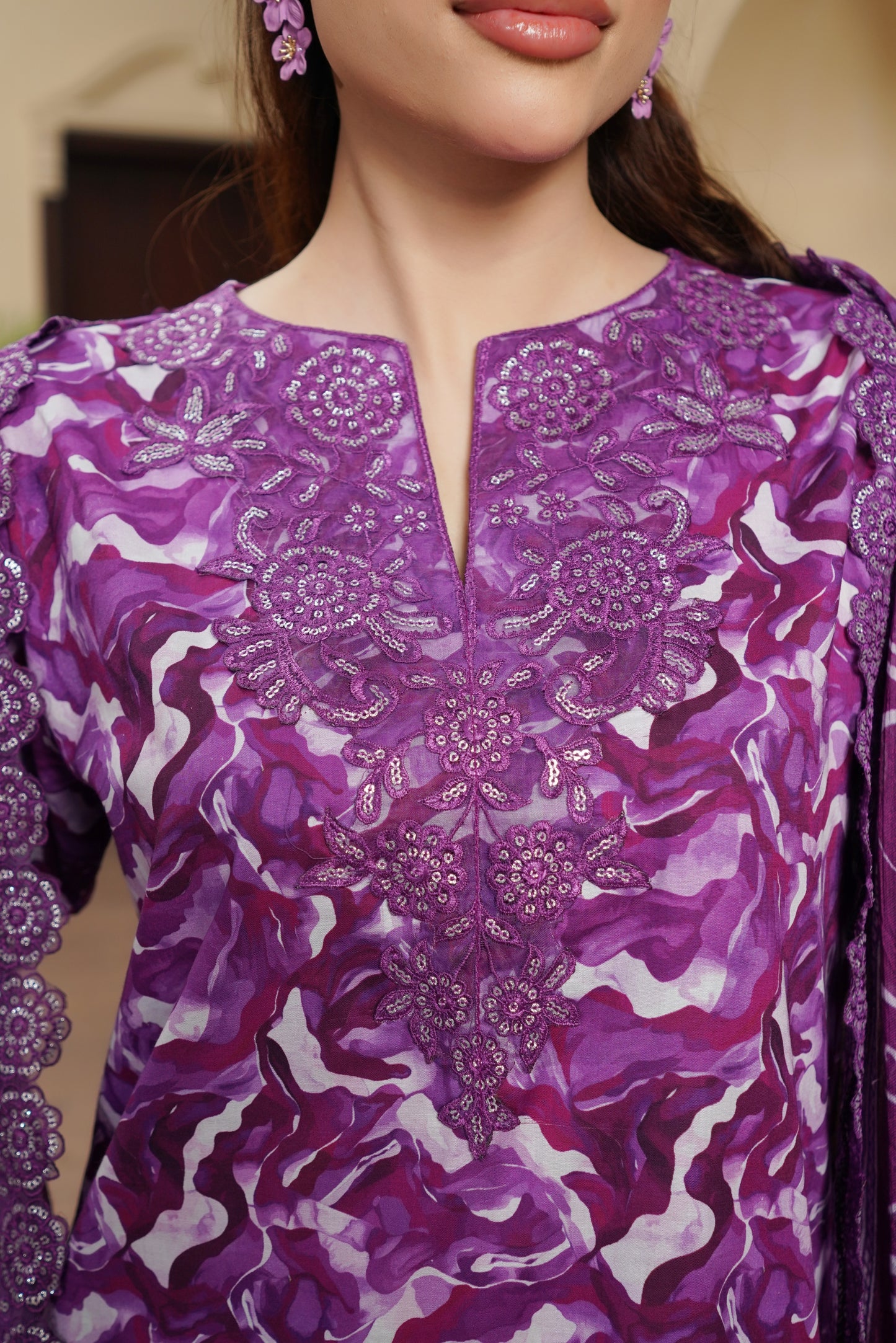 Moco By Anaya Noor Emb & Digital Printed Lawn 3PC