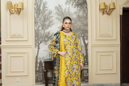 Moco By Anaya Noor Emb & Digital Printed Lawn 3PC