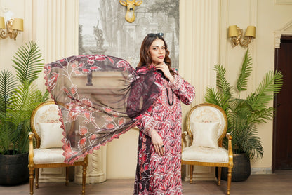 Moco By Anaya Noor Emb & Digital Printed Lawn 3PC