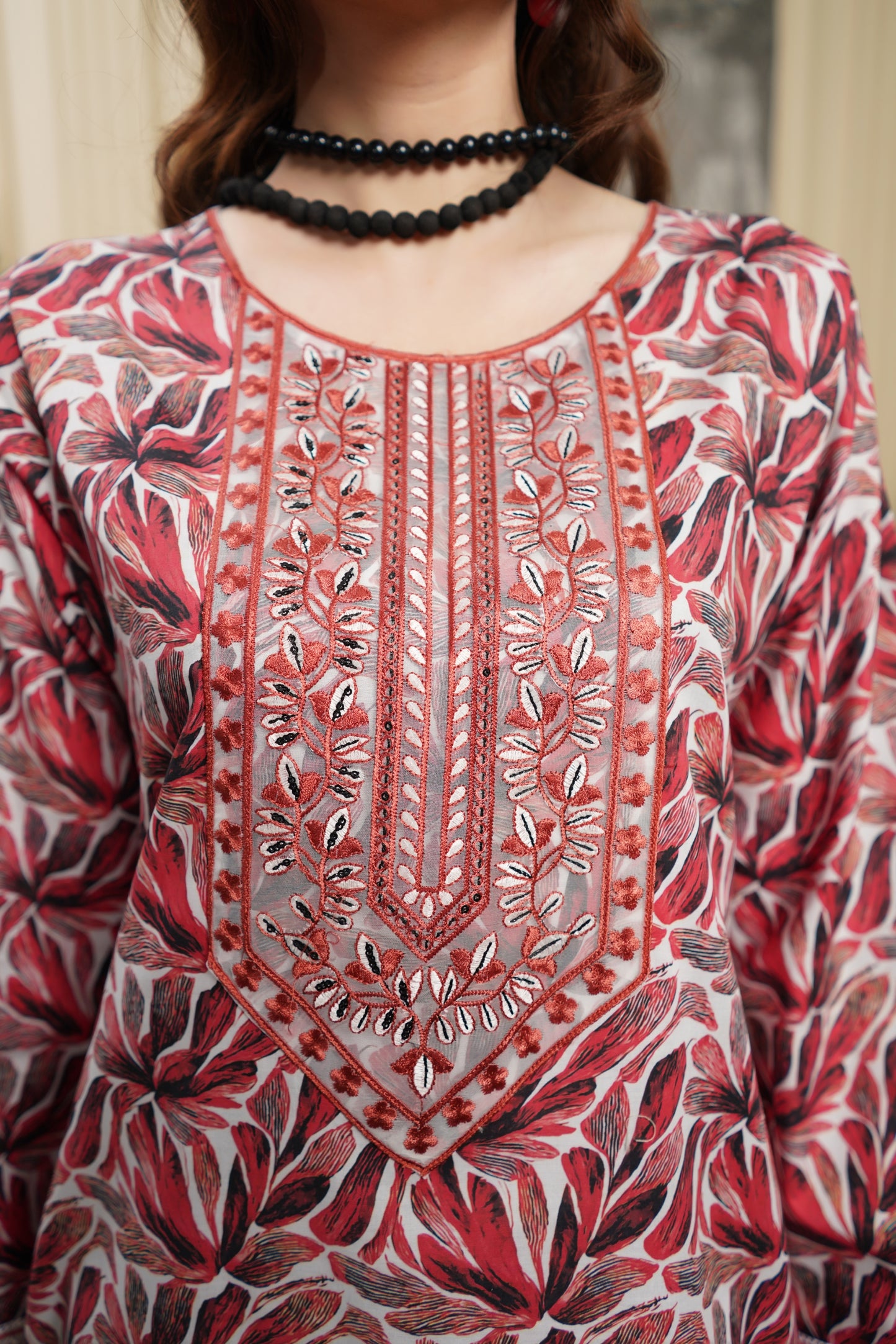Moco By Anaya Noor Emb & Digital Printed Lawn 3PC
