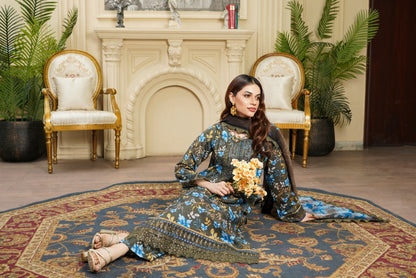 Moco By Anaya Noor Emb & Digital Printed Lawn 3PC