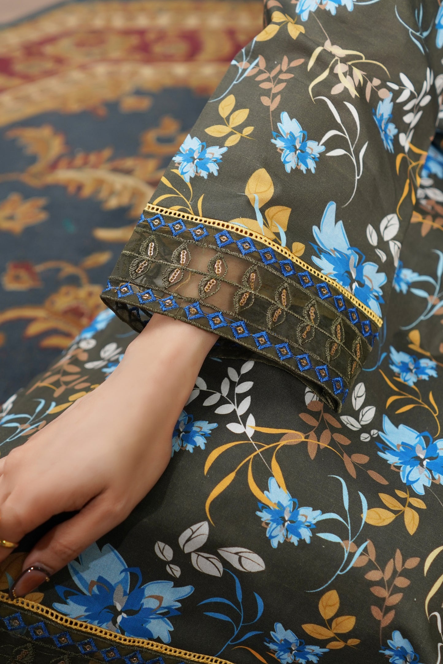 Moco By Anaya Noor Emb & Digital Printed Lawn 3PC