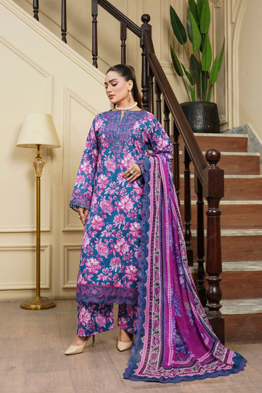 Moco By Anaya Noor Emb & Digital Printed Lawn 3PC
