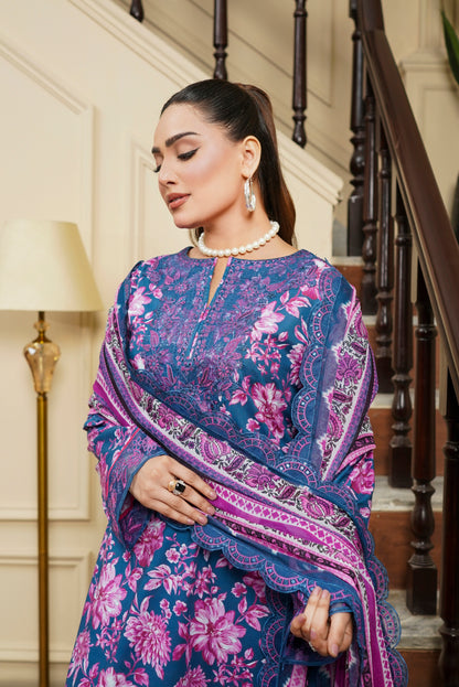 Moco By Anaya Noor Emb & Digital Printed Lawn 3PC
