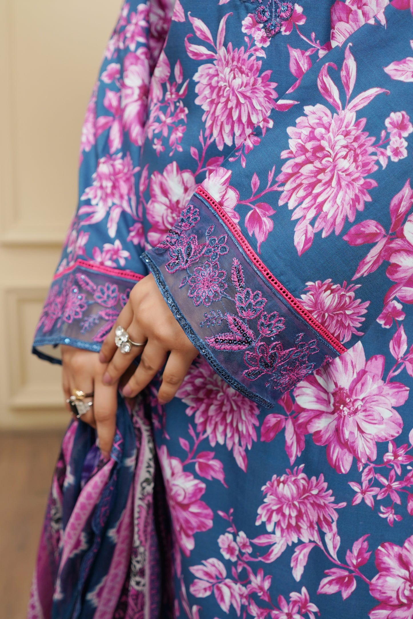Moco By Anaya Noor Emb & Digital Printed Lawn 3PC