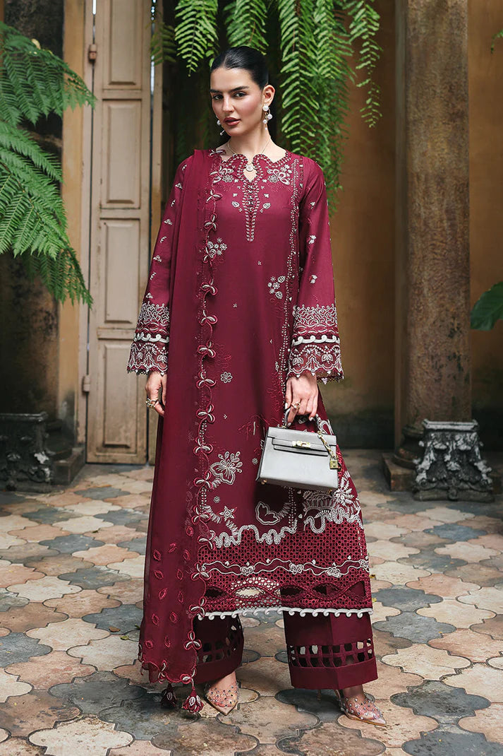 Qalamkar Luxury Embroidered Lawn 3PC