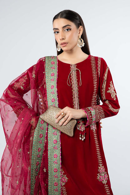 Maria B Sweet Velvet Embroidered 3PC