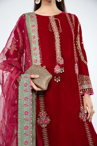 Maria B Sweet Velvet Embroidered 3PC
