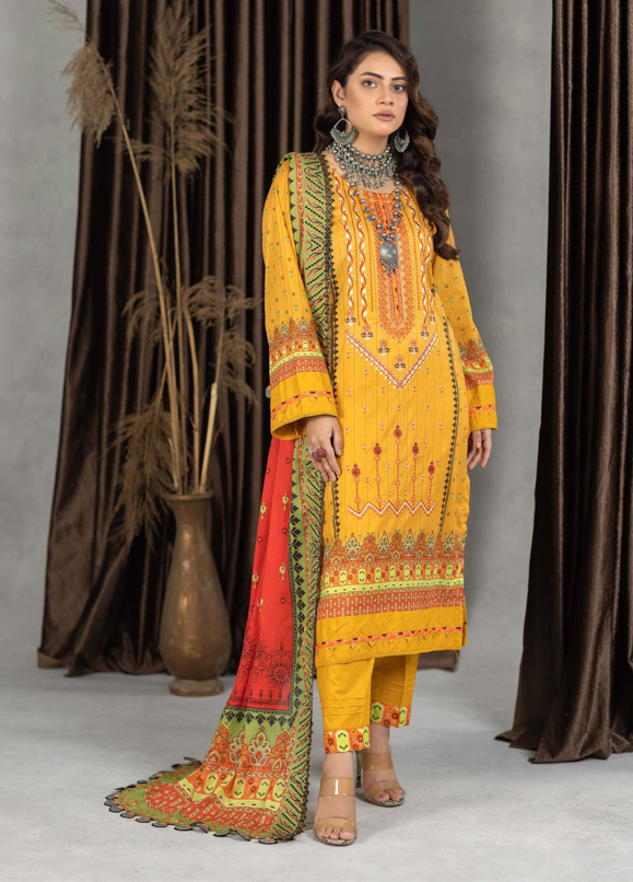 Momina By U.S 3-Piece Digital Luxury Embroidered Lawn Collection Summer 2024