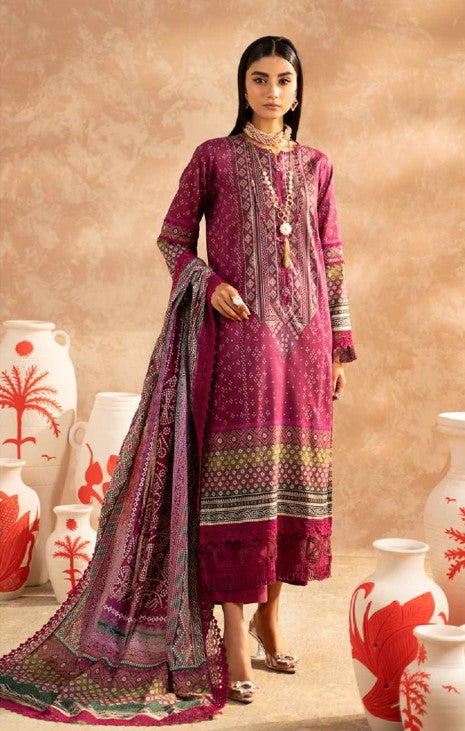 Mausummery Vol-3 Unstitched 3-Piece Digital Printed Eid Collection 2024