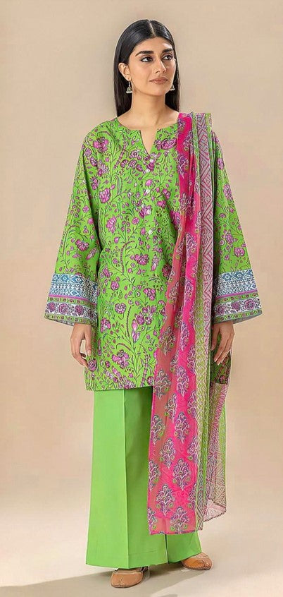 MORBAGH BY BEECHTREE 3-Piece Digital Printed Summer Collection 2024